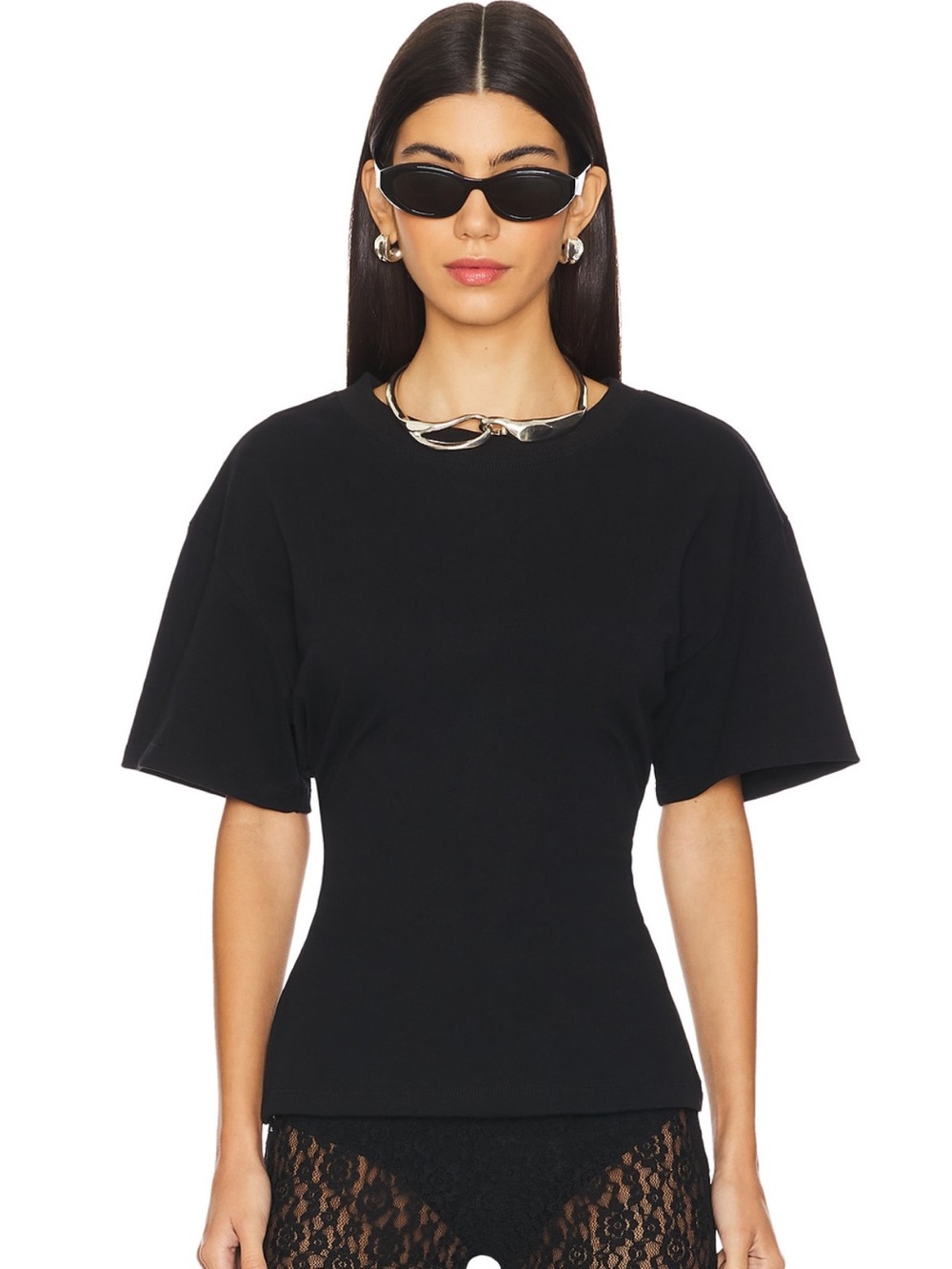 EB Denim Black Short-Sleeve Fitted Tee